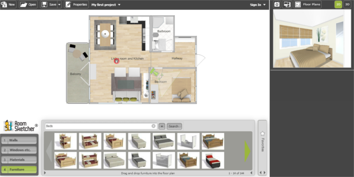 Progettare casa online gratis arredare l 39 appartamento for Programma per disegnare interni