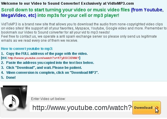 Convertire video youtube in mp3