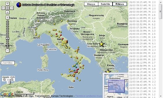 Terremoti in tempo reale: controllare tutti gli ultimi sismi