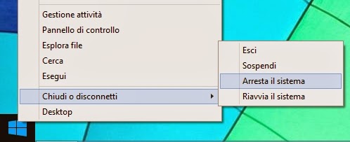 Come spegnere e riavviare Windows 8.1 velocemente