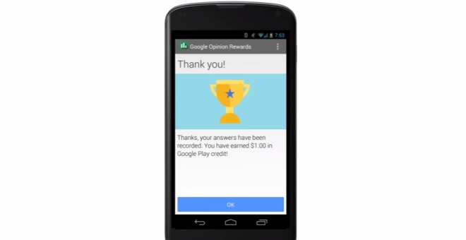 Come guadagnare soldi da spendere su Google Play: download Google Opinion Rewards