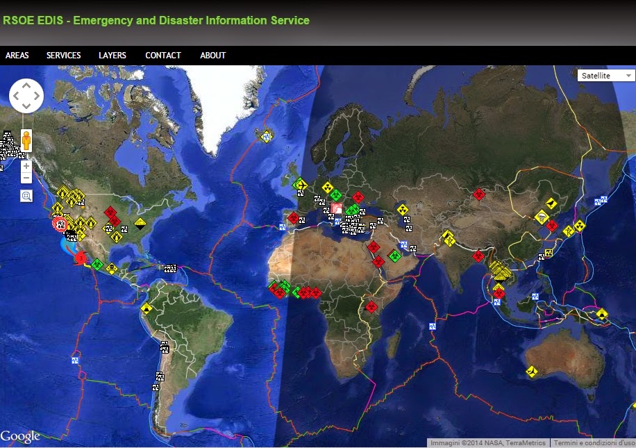 Terremoti, calamità naturali, epidemie in tempo reale su Google Maps
