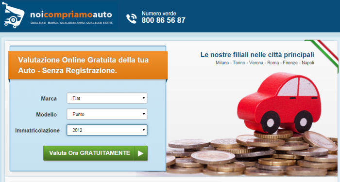 Valutare l’auto online e venderla subito con Noicompriamoauto.it