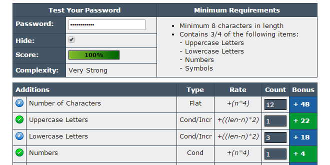 test password online