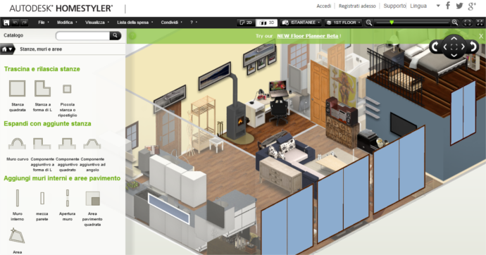 Progettare la casa online gratis, arredare lappartamento max89x Creare piantina casa online