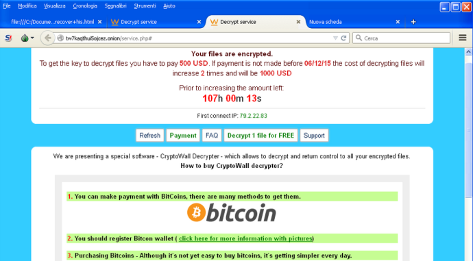 virus bitcoin cryptolocker