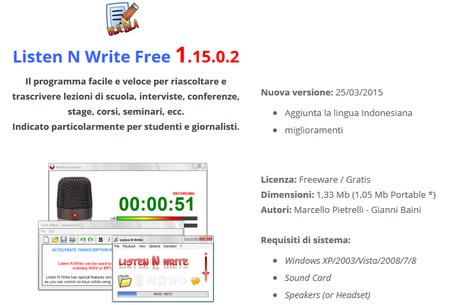 Trascrivere file audio in testo