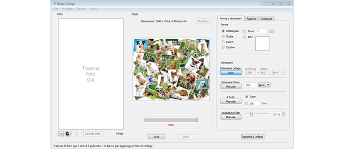 Programma per creare collage di foto