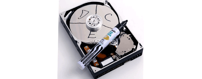 creare partizione hard disk